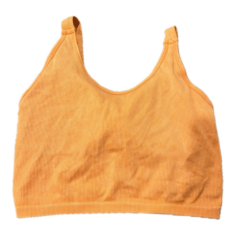 90 Degree By Reflex Seamless Orange Bra Tank